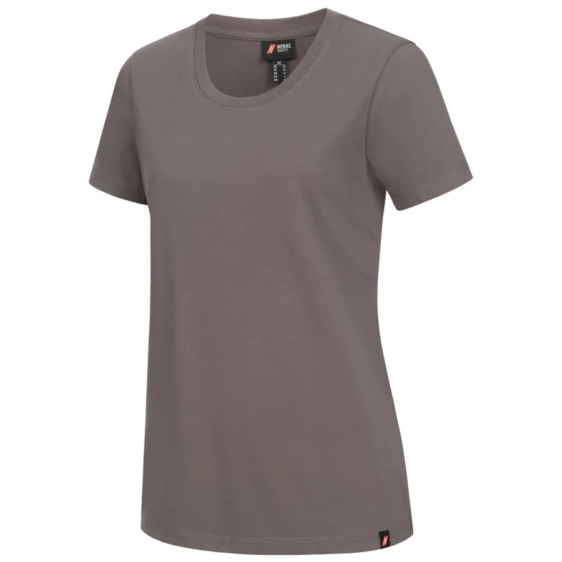 Preisknaller Damen T-Shirt mit Rundhals, Grau, Gr. XXL