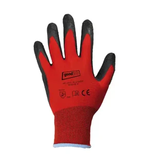 Meistverkauft Arbeitshandschuh "Blackgrip", rot-schwarz, Gr. 9