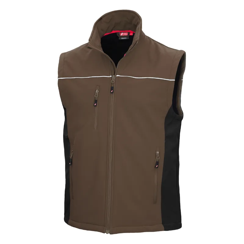 Softshellweste Motion Tex Light, Braun/ Schwarz, Gr. XL Meistverkauft