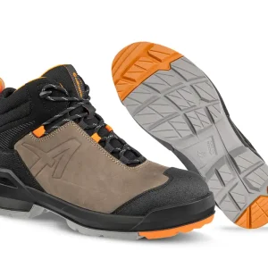 Sicherheitsstiefel S3 Taraval Brown Mid, schwarz-braun, Gr. 38 Highlight