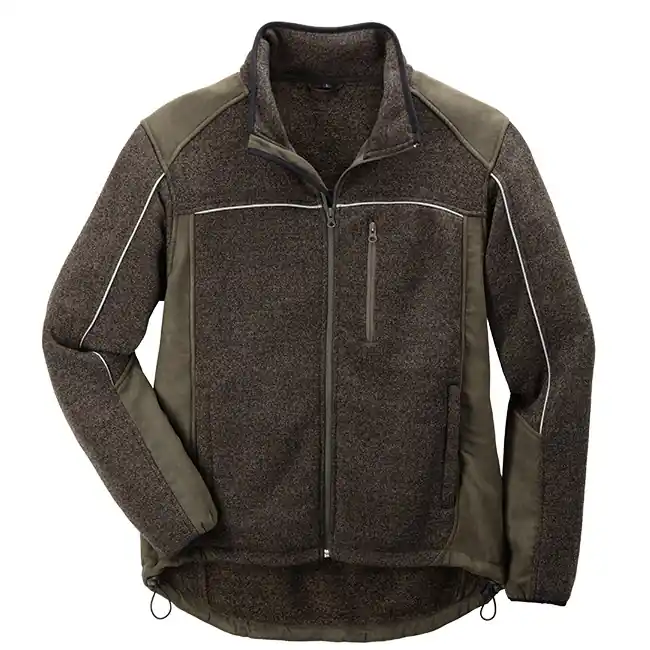 Jäger-Strickjacke Ahorn, Oliv, Gr. 3XL Günstig