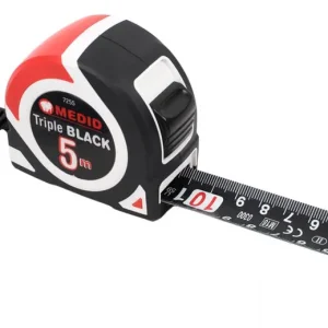 Kracherpreis Rollbandmaß "Triple Black" 25 mm