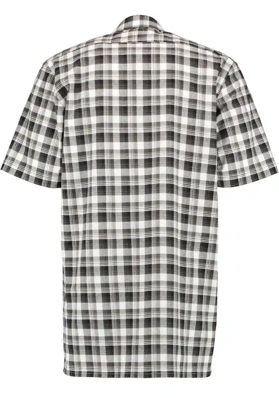Herrenhemd, Comfort fit, Oliv-kariert, 90 cm, Gr. 43/44 Beliebt