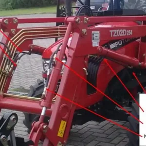 Garantierte Lieferung Hydrl. Schlauch Kippzylinder links unten