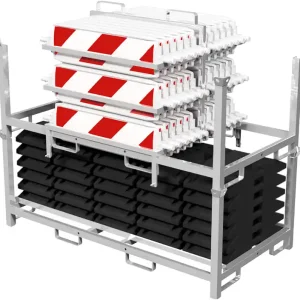 Ausverkauf Bakenset Typ 2 mit Transportpalette und Fußplatten