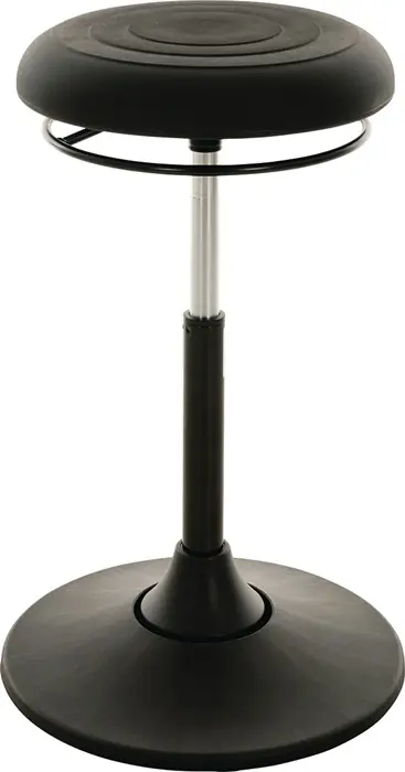 Drehhocker Kunststoff-Tellerfuß PU-Schaum schwarz Sitz-H.510-700mm LOTZ Sonderaktion