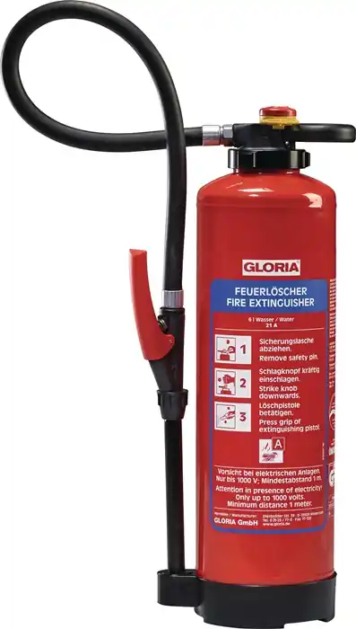 Direktkauf Wasserfeuerlöscher WKL 9 PRO 9l Aufladegerät Brandkl.27 A m.Wandh.GLORIA