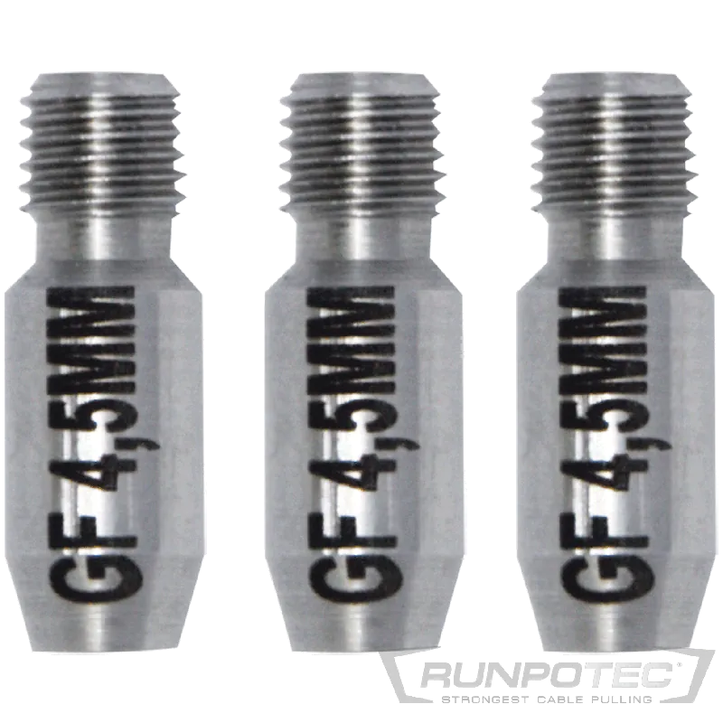 Runpotec Endhülsen-Set (3 St.) Ø 4,5 mm Runpotec Gewinde RTG Ø 6 mm Rabatt