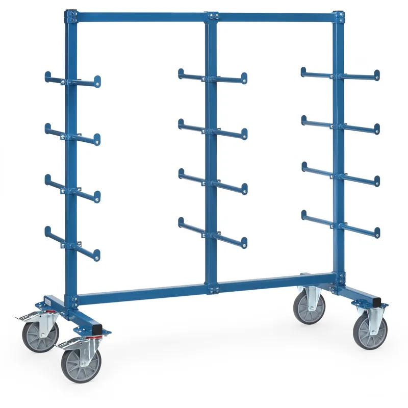 fetra Tragarmwagen Tragkraft pro Etage 120kg blau RAL5007 Nutz-L.370mm Neu Im Sortiment