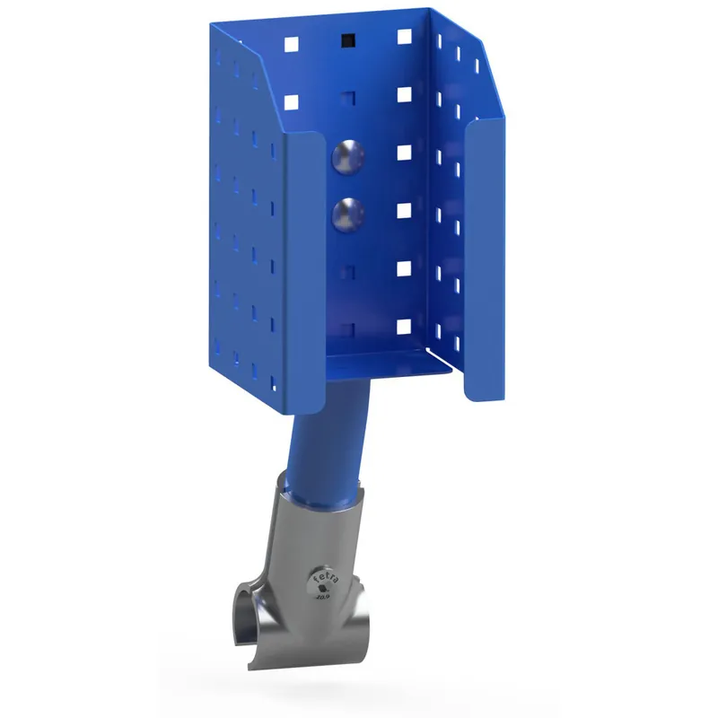 Sonderaktion fetra Flaschenhalterung 1000ml Stellfläche B84 x T87 mm blau RAL 5007 f.Bode-Flaschen