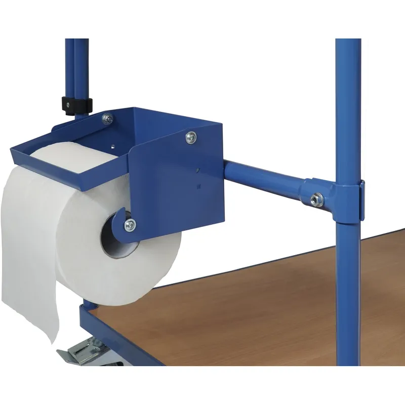 Markenprodukt fetra Papierrollenhalter f.Tischwagen 1250x800mm blau RAL 5007 Anbausatz
