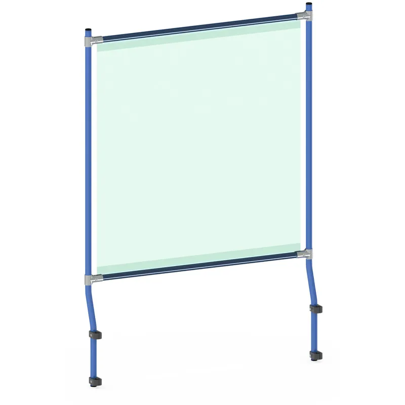 Online Kaufen fetra Infektionsschutzrahmen-Anbausatz L1066xH1529xT96mm G.9,4kg pulverbeschichtet blau RAL 5007 f.5862-5868