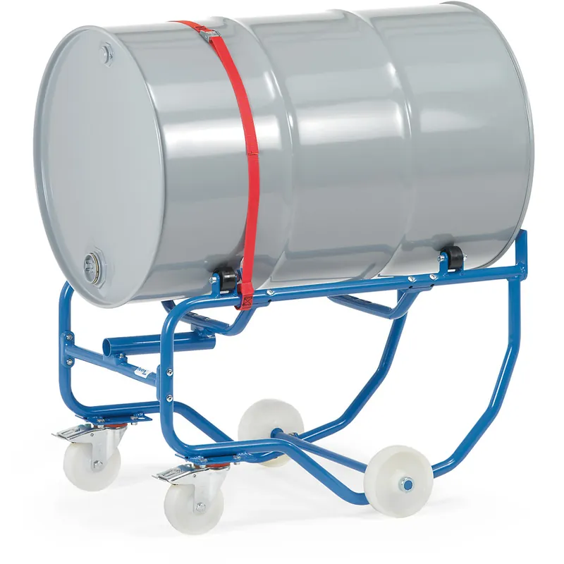 Meistverkauft fetra Fasskipper brillantblau RAL 5007 mit Hebelstange für 200 Liter Stahlfässer