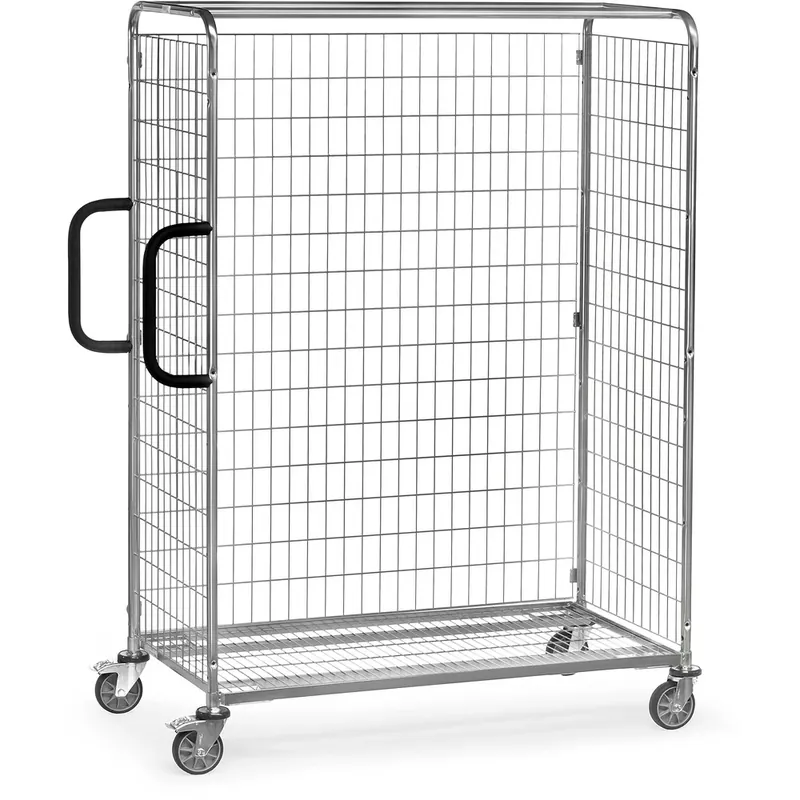 fetra Rückwand als Längswand einhängbar Drahtgitter verzinkt passend für Kommissionierwagen L1091xB690xH1825mm Top-Angebot
