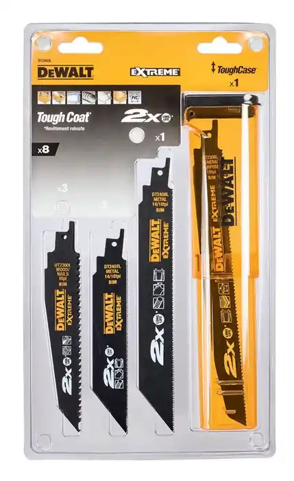 DeWalt Sägeblatt, Saebelsaegeblatt-Set 8-tlg,, für Säbelsäge, Mega-Angebot