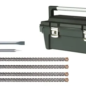 DeWalt Hammerbohrer, SDSMAXKIT, 4 SDS-max Bohrer und 2Meißel im Koffer, Jetzt Bestellen