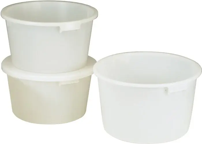 Begrenztes Angebot Bottich 65l HD-Polyethylen weiß m.Griffmulden D.590mm H.330mm CRAEMER