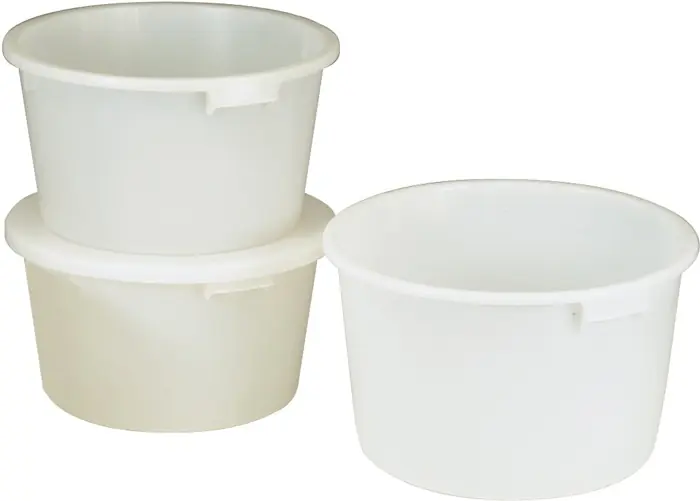 Jetzt Bestellen Bottich 85l HD-Polyethylen weiß m.Griffmulden D.628mm H.385mm CRAEMER