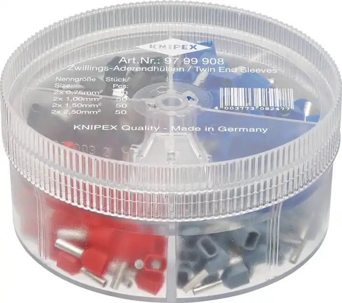 Heißes Angebot Sortimentsbox 200-tlg.2x0,75-2x2,5mm² Ku.-Box KNIPEX