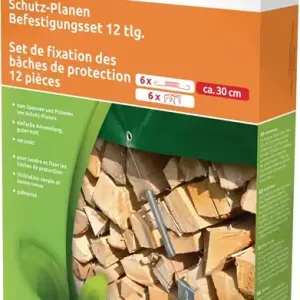 Neuheit Schutzplanen Bef-set.6 Spannfedern u.6 Holzkrallen L.30cm WINDHAGER