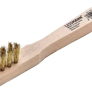 Neue Ware Zündkerzenbürste L.150mm 0,15mm Messingdraht gewellt 3-reihig Btl.LESSMANN