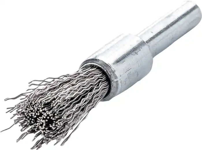 Pinselbürste D.12mm Schaft 6mm Drahtstärke 0,3mm VA 20000min-¹ LESSMANN Markenware