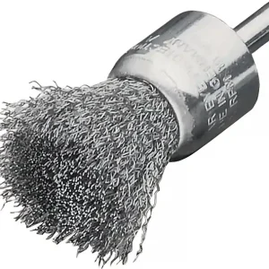 Pinselbürste D.23mm Schaft 6mm Drahtstärke 0,3mm VA 18000min-¹ LESSMANN Abverkauf