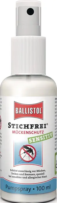 Mückenschutz Stichfrei® Sensitiv 100ml Pumpsprüher BALLISTOL VE: 12 Stück Garantierte Lieferung