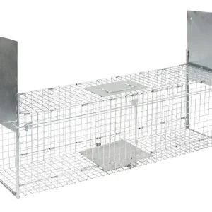 Neu Im Sortiment Kerbl Kastenfalle klappbar mit 2 Eingängen 100x26x32 cm