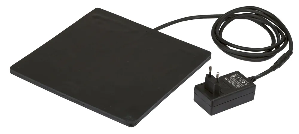 Preisreduziert Kerbl Heizplatte Gummi 24x24cm 18W 24V f.Gefl.tränke+Kanin.stall