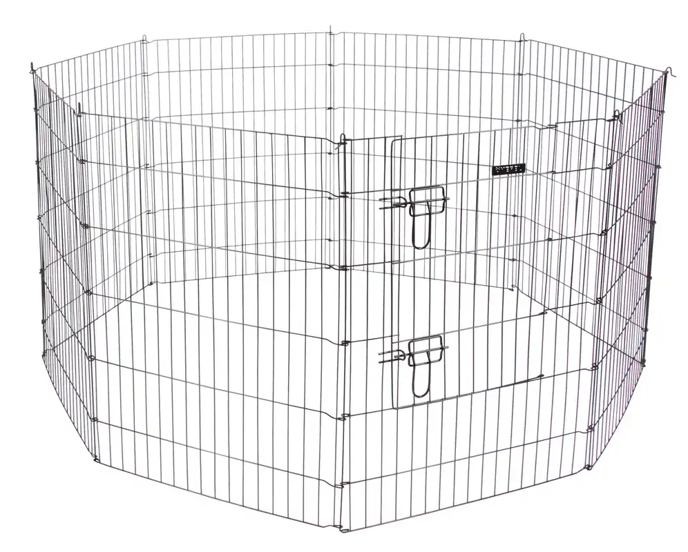 Kerbl Welpen- und Kleintiergehege 78*57cm - 8 Gitter,mit Türe Markenware