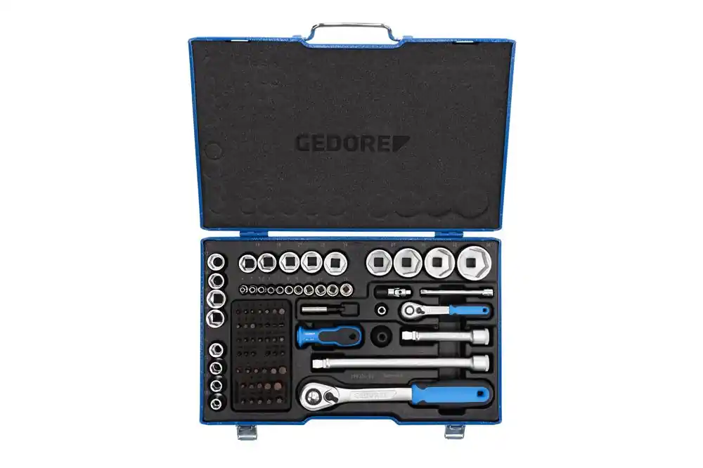 Geprüft GEDORE V20 19 U-20 Steckschlüssel-Satz 1/4"+1/2" 81-teilig