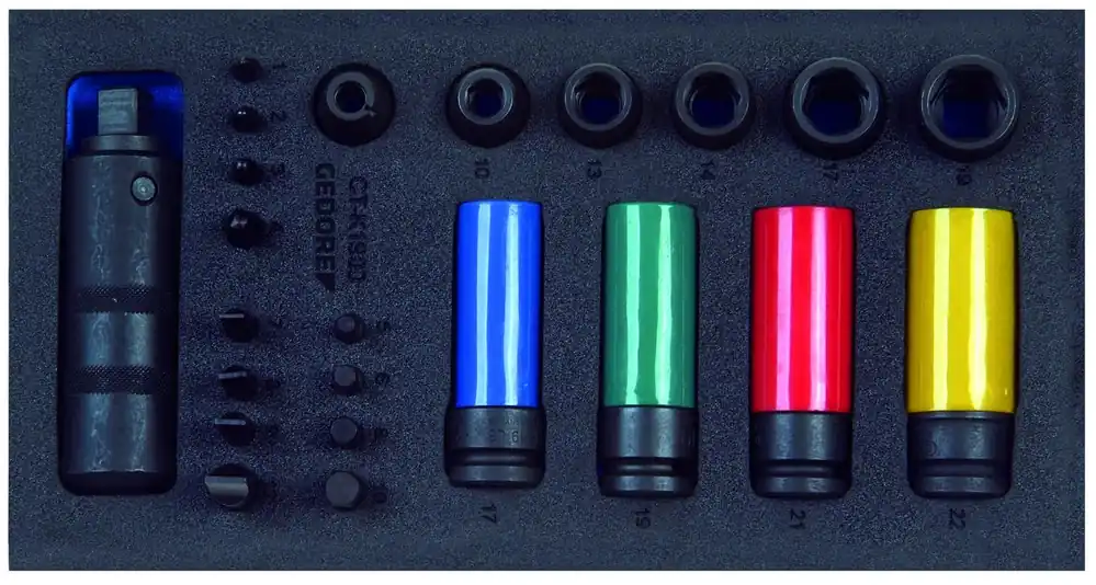 GEDORE 1500 CT1-K 1900 Schraubenlöser-Sortiment 1/2" in Check-Tool-Modul Jetzt Kaufen