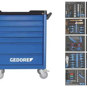 Echt GEDORE Werkzeugwagen workster smartline mit 308-teiligen Werkzeugsortiment