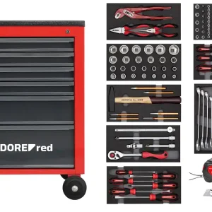 GEDORE red Werkzeugsatz im Werkstattwagen MECHANIC - 119-teilig Neu Im Sortiment