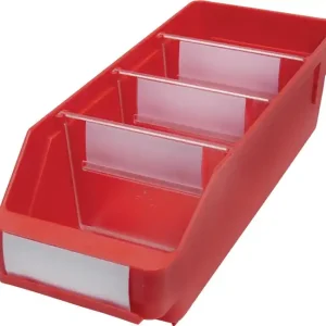 Letzte Chance Regalkasten L300xB120xH95mm rot PP VE: 30 Stück
