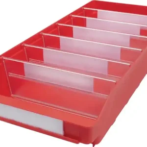 Expressversand Regalkasten L500xB240xH95mm rot PP VE: 15 Stück