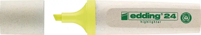 Textmarker 24 EcoLine gelb Strich-B.2-5mm Keilspitze EDDING VE: 10 Stück Markenprodukt