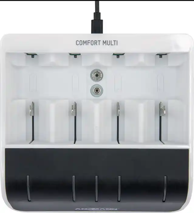 Akku-Ladegerät Comfort-Multi m.USB-Eingang 1,2V NiMH ANSMANN Zertifiziert