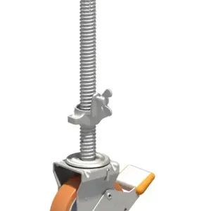 Layher Lenkrolle 700 Ø200 mm mit Fußspindel und Polyurethan-Belag (1 Stück) Zertifiziert