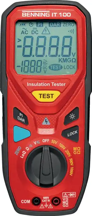 Isolations-/Widerstandsmessgerät IT 100 600 V 300 kΩ-20 GΩ BENNING Online Kaufen