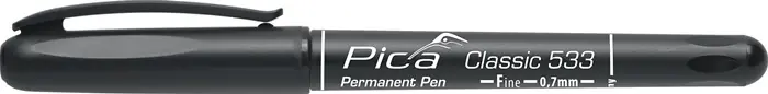 Permanentmarker Pica CLASSIC schwarz Strich-B.0,7mm Rundspitze PICA VE: 10 Stück Sale