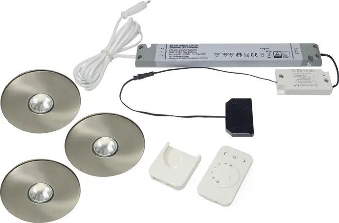 Einbauleuchtenset Superlight emotion Emotion 12 V 2,9 W Rahmenfarbe VA L&S Super-Preis