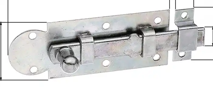 Fensterriegel L.80mm B.30mm Form ger.STA galv.verz.d.pass.Ausschub 19,5mm GAH Nur Heute