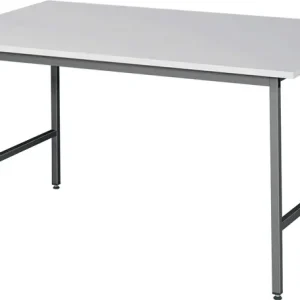 Heißes Angebot Arbeitstisch Jerry B1500xT1000xH800-850mm Arbeitsplatte Melamin Gestell grau RAU