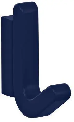 Online Kaufen Einzelhaken Ser.477 matt,elastisch Ku.(TPU) 50 stahlblau H.68mm HEWI