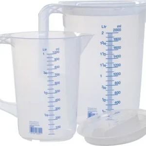 Messkannenset 1x 1000,1x 2000ml PP transp.D151xH205mm Griff geschl.HÜNERSDORFF Solange Der Vorrat Reicht