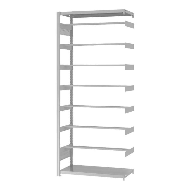hofe Anbau-Pendelheftregal für Einseitige Nutzung - Stecksystem ORION PLUS - 1000x300mm 2350mm RAL7035 Solange Der Vorrat Reicht