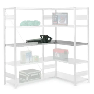 Letzte Chance hofe Zusatz-Fachebene zum Eckregal (=2 Fachböden mit Montagematerial) - Verzinkt - 1300x500mm