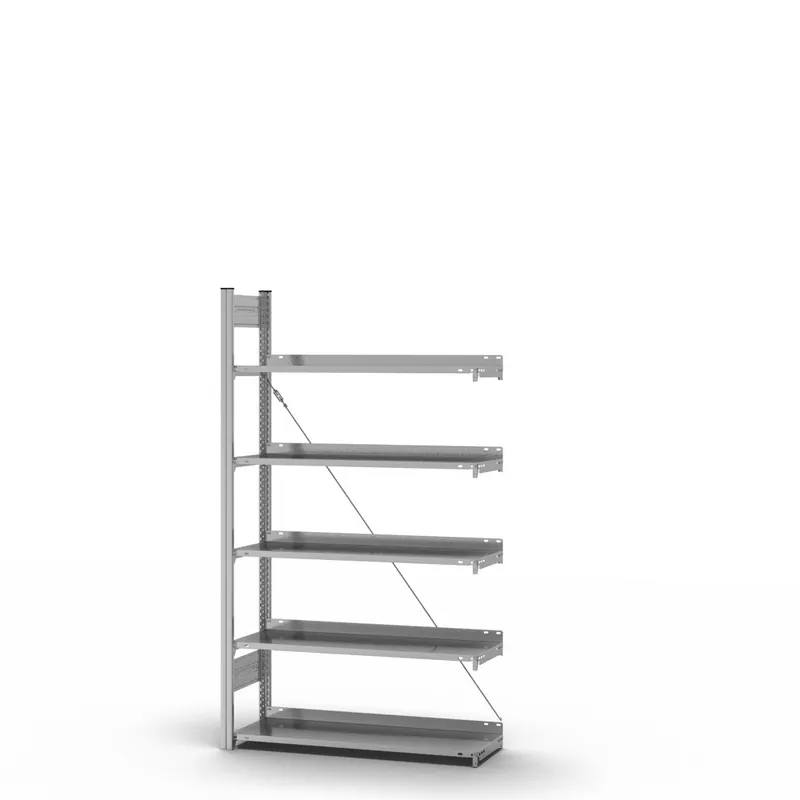 hofe Akten-Anbauregal für Einseitige Nutzung - Stecksystem ORION PLUS - 1000x300mm 1750mm Profil+Boden verzinkt Meistverkauft